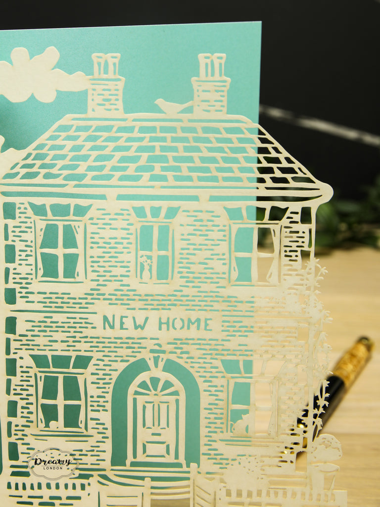 Laser cut New Home Card