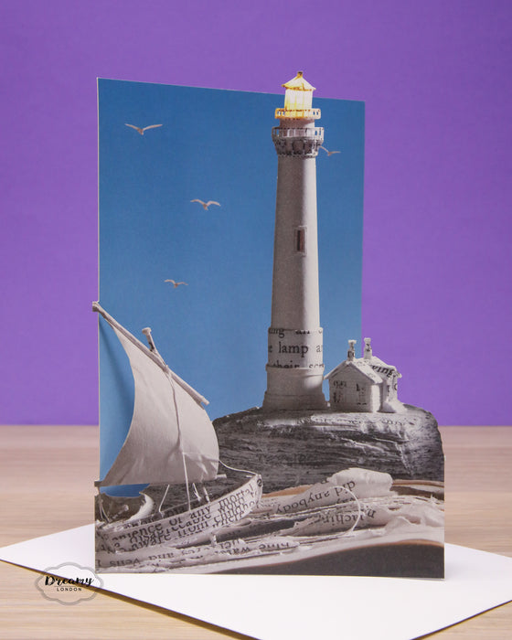 Lighthouse Laser cut Greeting Card