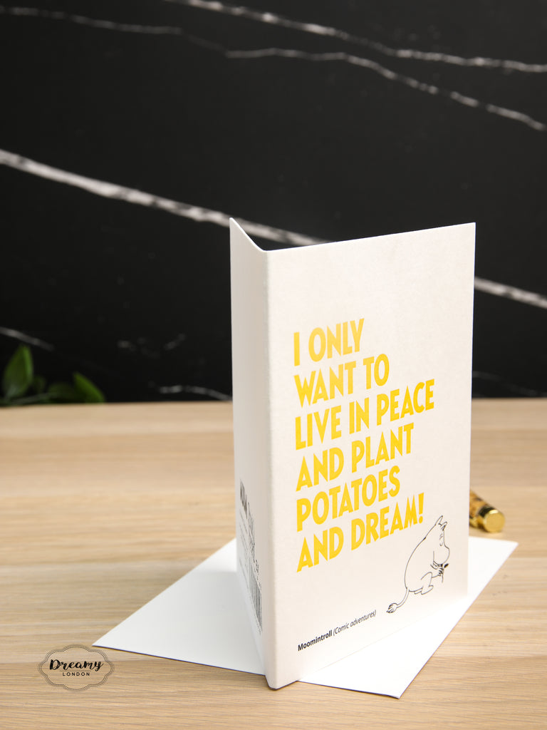 Moomin Live in Peace Greeting Card