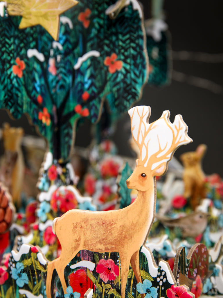 Meadow and Wild Animals Pop & Slot 3D Advent Calendar