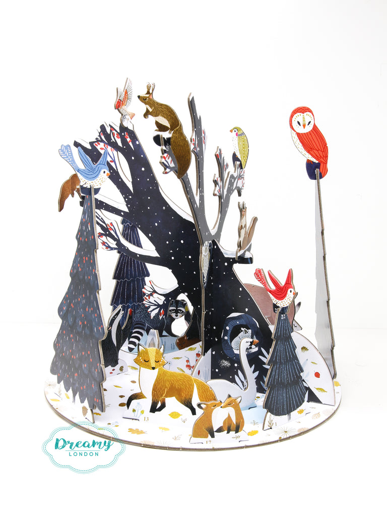 Wild Animals Hollow Tree Hideaway Pop & Slot Advent Calendar