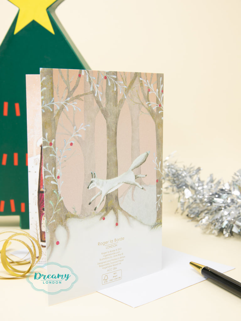 Christmas Tree House Advent Calendar Card 2023