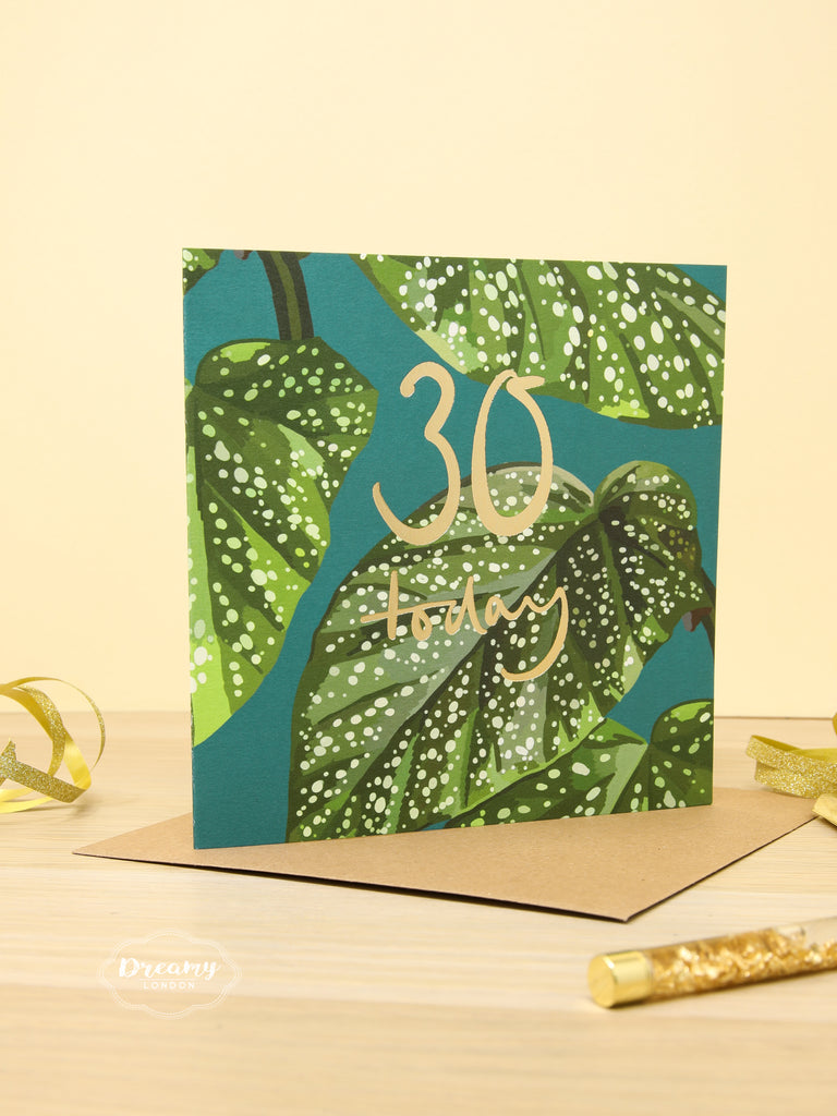 30th Tropical Birthday Card