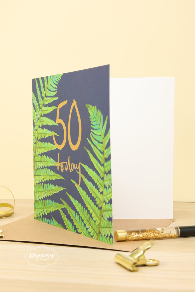 50th Tropical Birthday Card