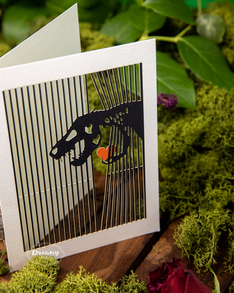 Dinosaur's Love Card - dreamylondon