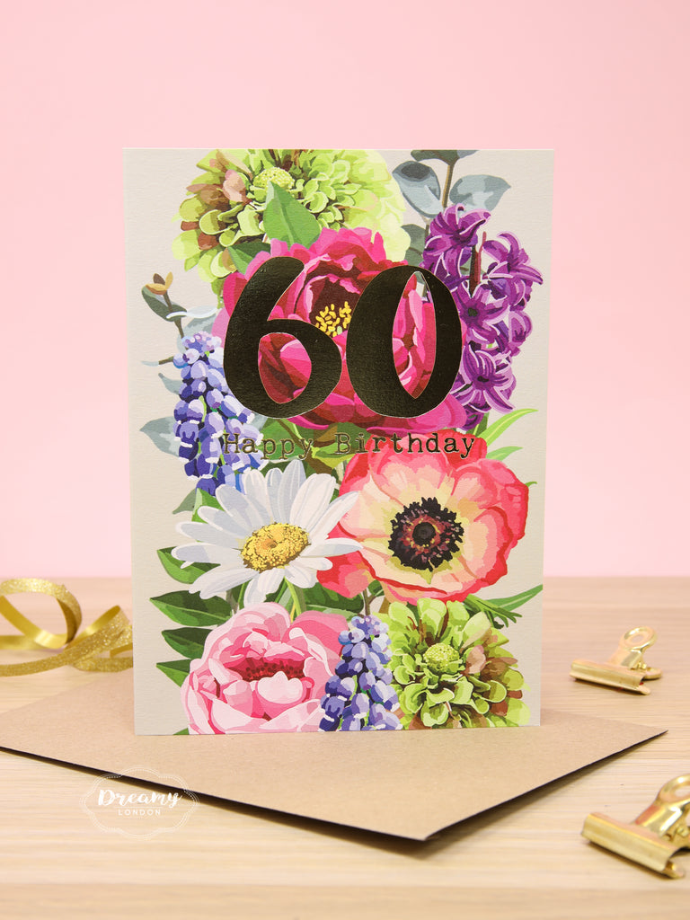 Blossom 60th Birthday Card