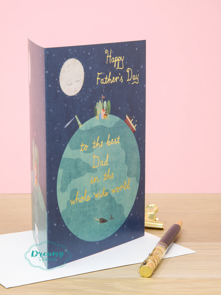 Best Dad in the World Father's Day Greeting Card