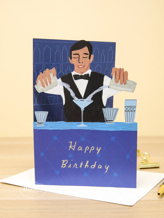 Martini Birthday Card