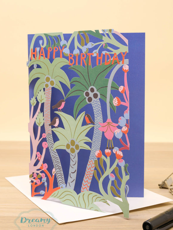 Palm Tree Birthday Card