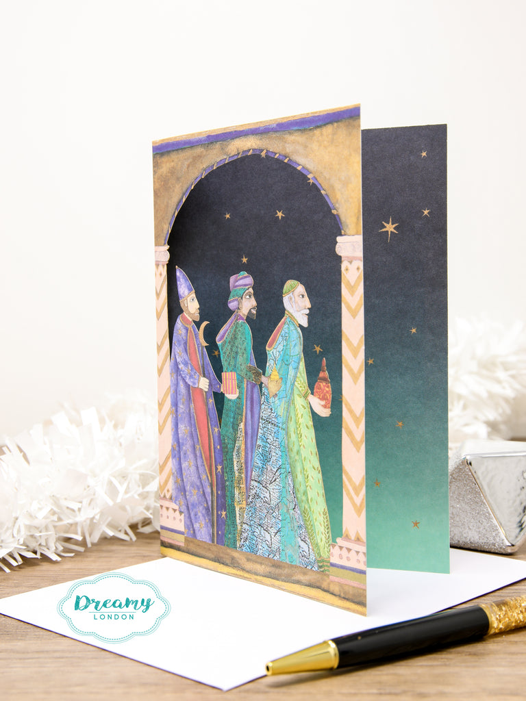 Nativity Three Kings Christmas Card Lasercut