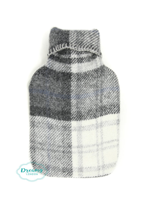 Tyler Hot Water Bottle with Grey Wool Cover