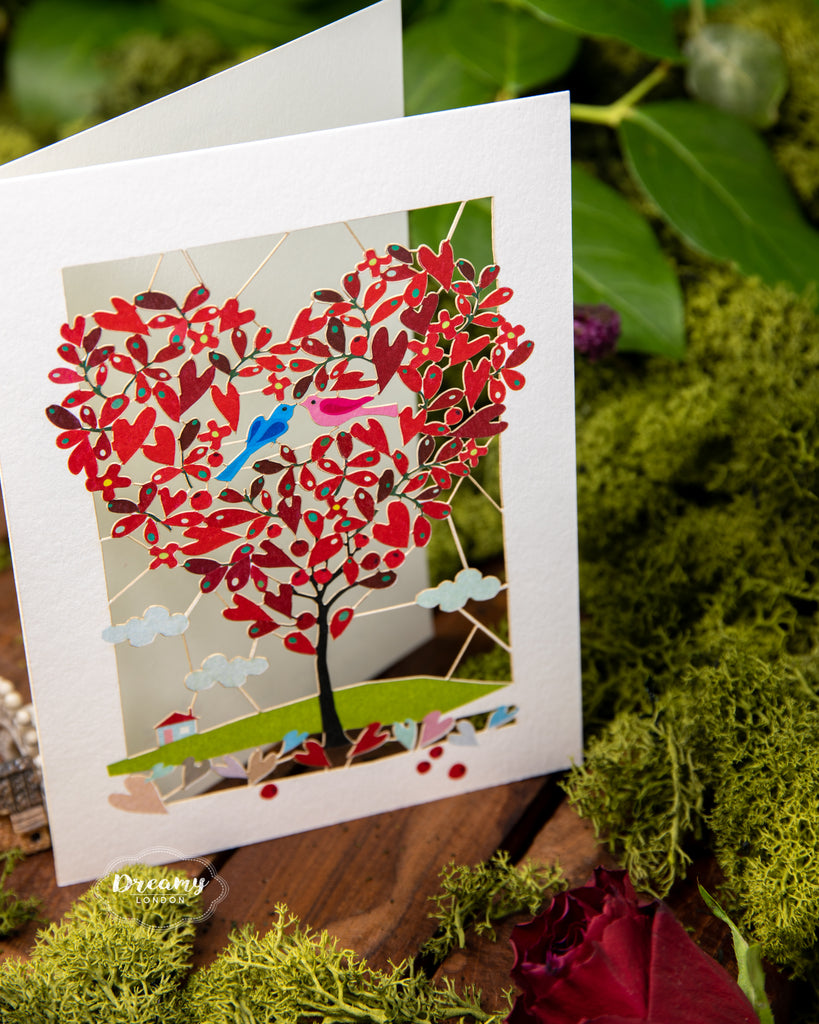 Love Birds Greeting Card - dreamylondon