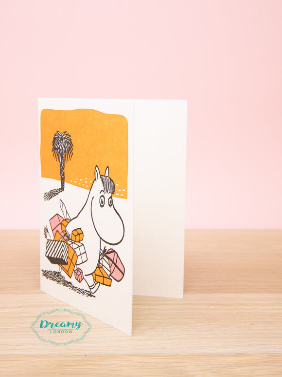 Moomin with Gifts Christmas Card