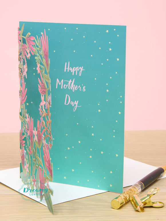 Floral Garden Laser Cut Mother's Day Card