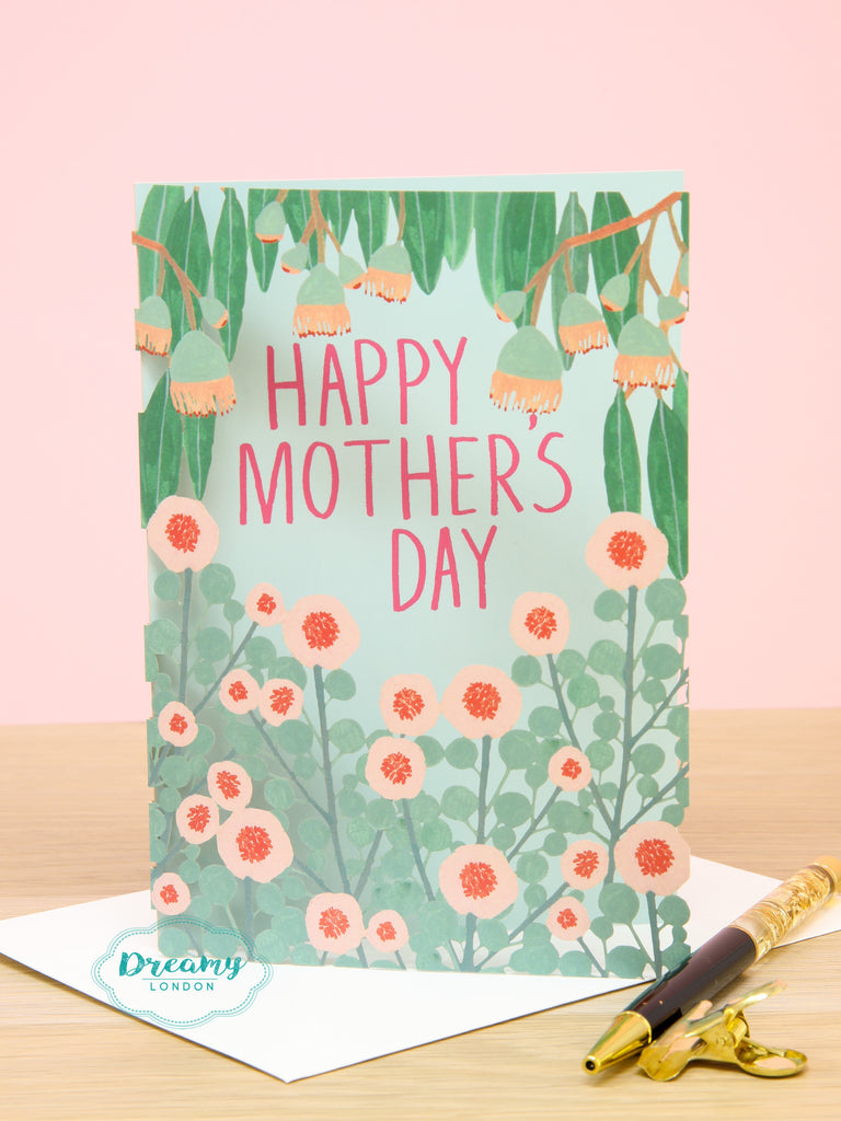 Floral Garden Laser Cut Mother's Day Card