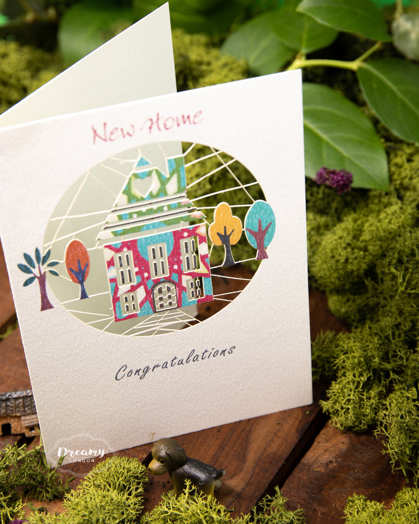 Congratulatory New Home Card, new home greeting card - dreamylondon