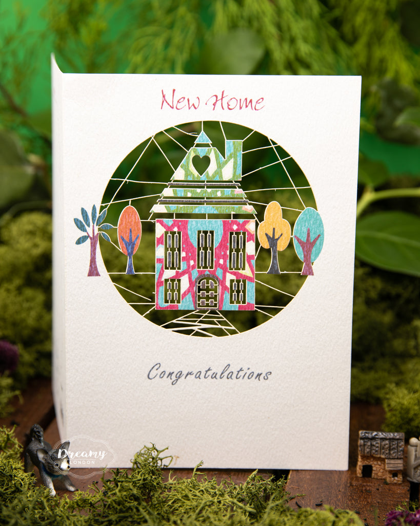 Congratulatory New Home Card, new home greeting card - dreamylondon