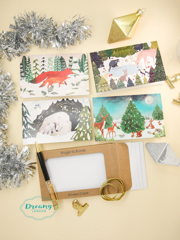 Festive Forest Boxed Petite Christmas Cards