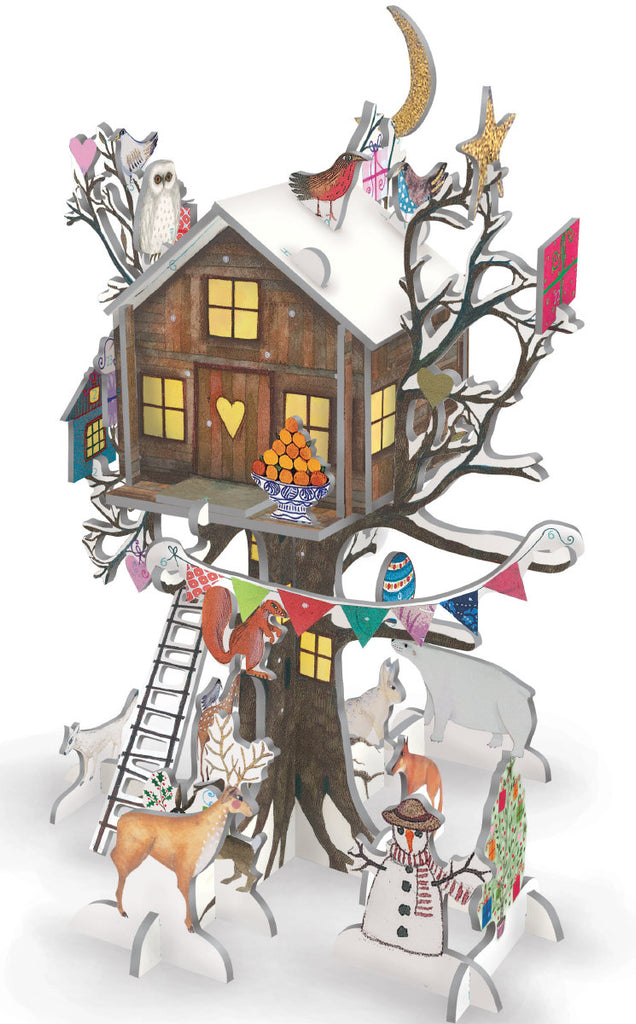 Treehouse Christmas 3D Pop & Slot Advent Calendar