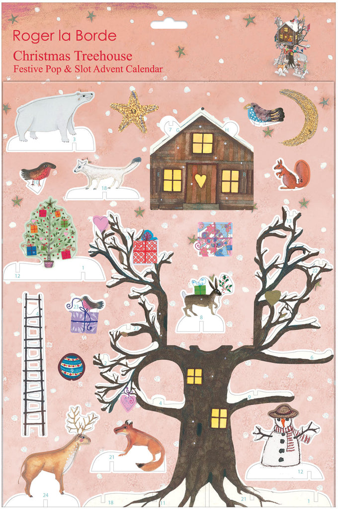 Treehouse Christmas 3D Pop & Slot Advent Calendar