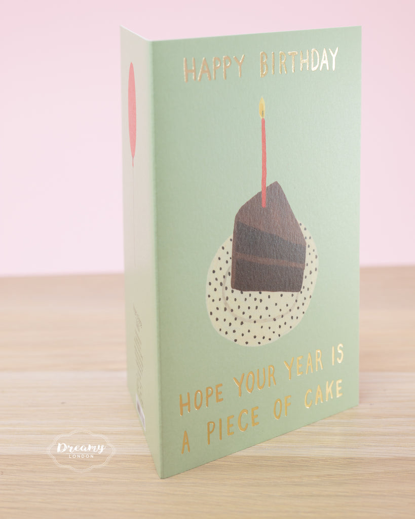 Piece of Cake Birthday Card - dreamylondon