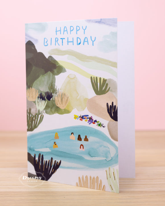 Hot Spring Birthday Card - dreamylondon