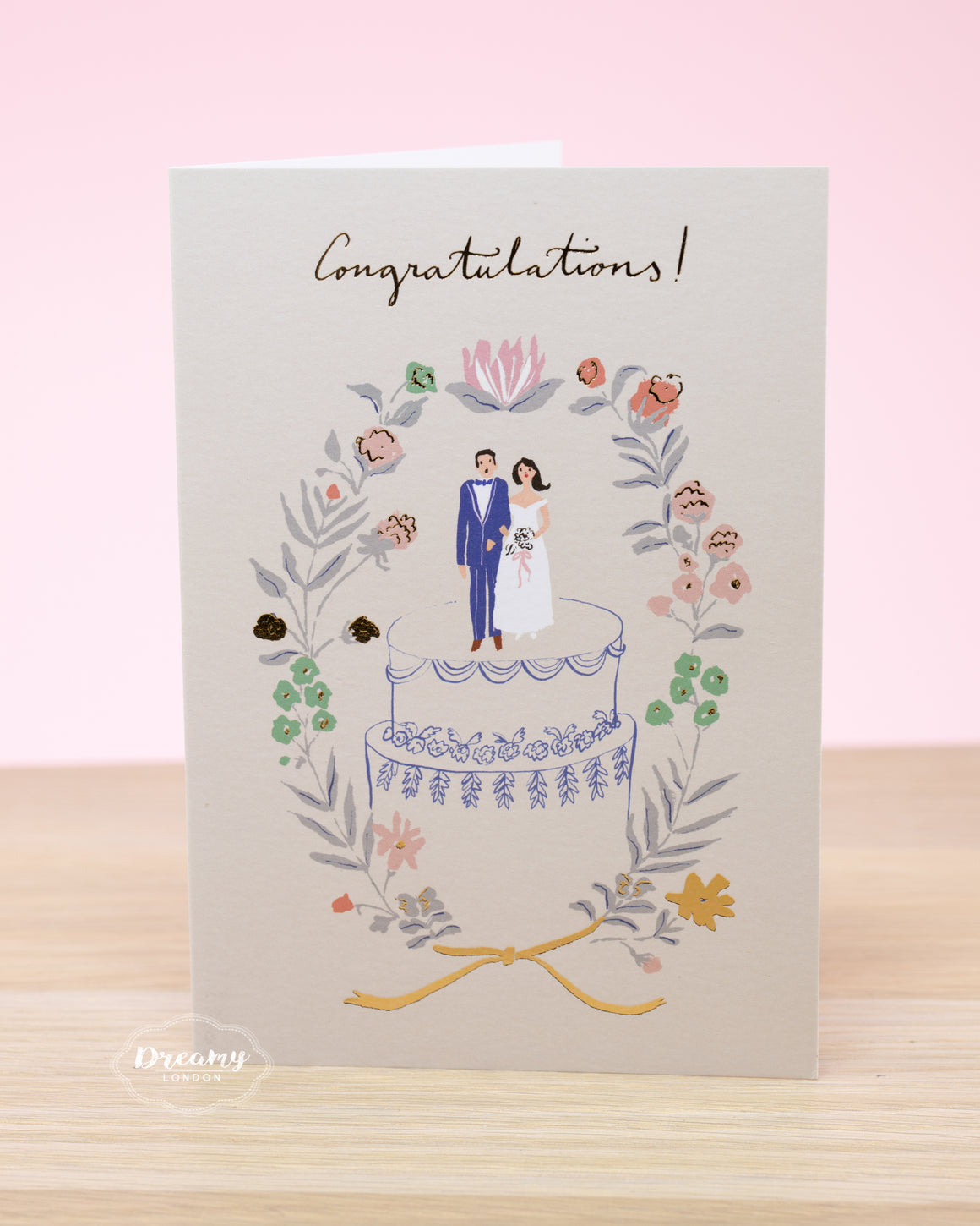 Wedding Congratulations Card, Wedding Card - dreamylondon