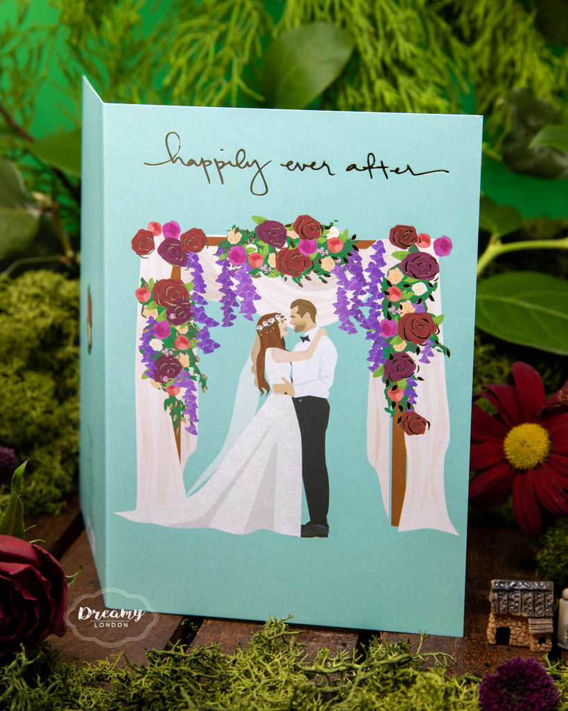 Happily Ever After Wedding Card - dreamylondon