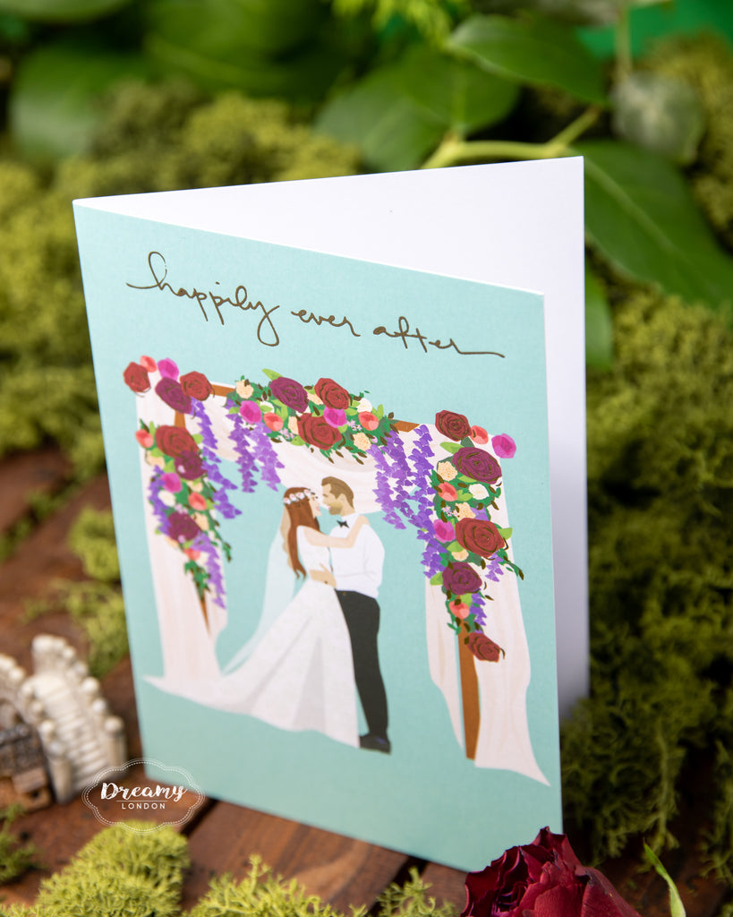 Happily Ever After Wedding Card - dreamylondon