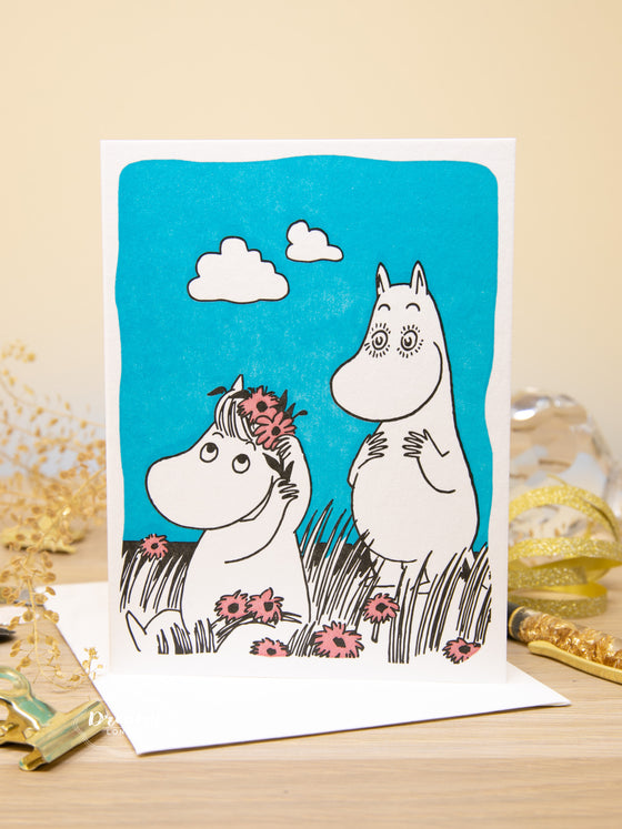 Moomin and Snorkmaiden Love Greeting Card
