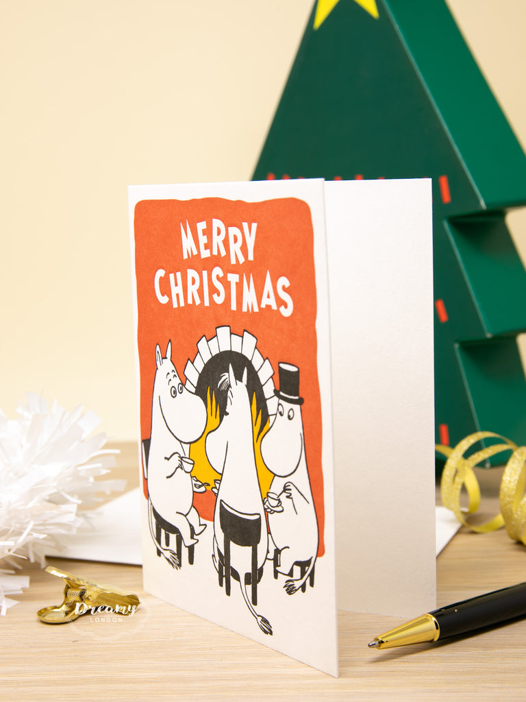 Moomintroll and Moominpappa Christmas Card