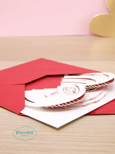 Pop up Heart Valentines Card