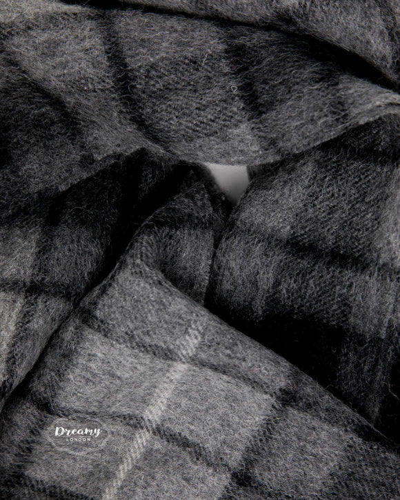 Grey Wool Scarf - dreamylondon